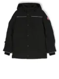 Canada Goose Kids logo-patch padded coat - Black
