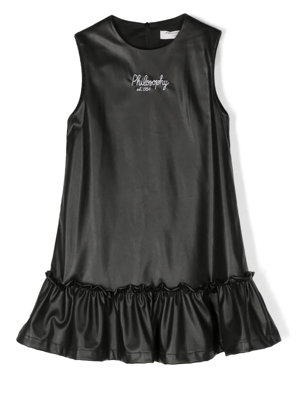 

Philosophy Di Lorenzo Serafini Kids vestido camisero sin mangas - Negro