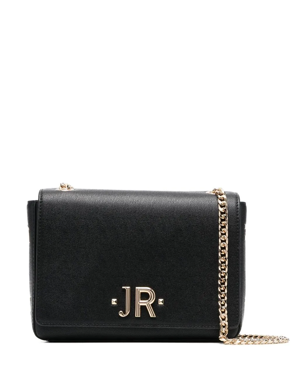 

John Richmond logo-plaque shoulder bag - Black