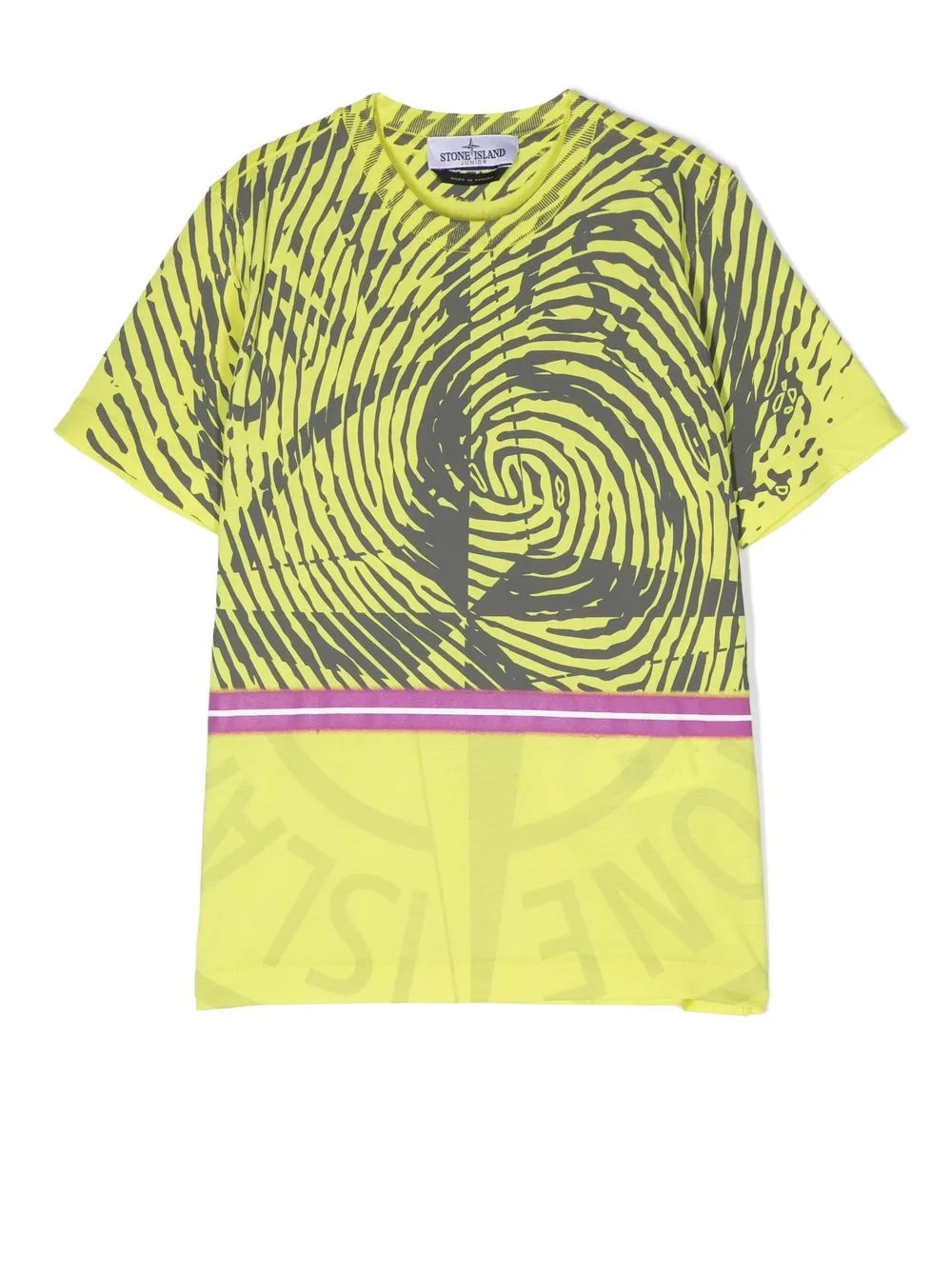 

Stone Island Junior graphic-print short=sleeve T-shirt - Yellow