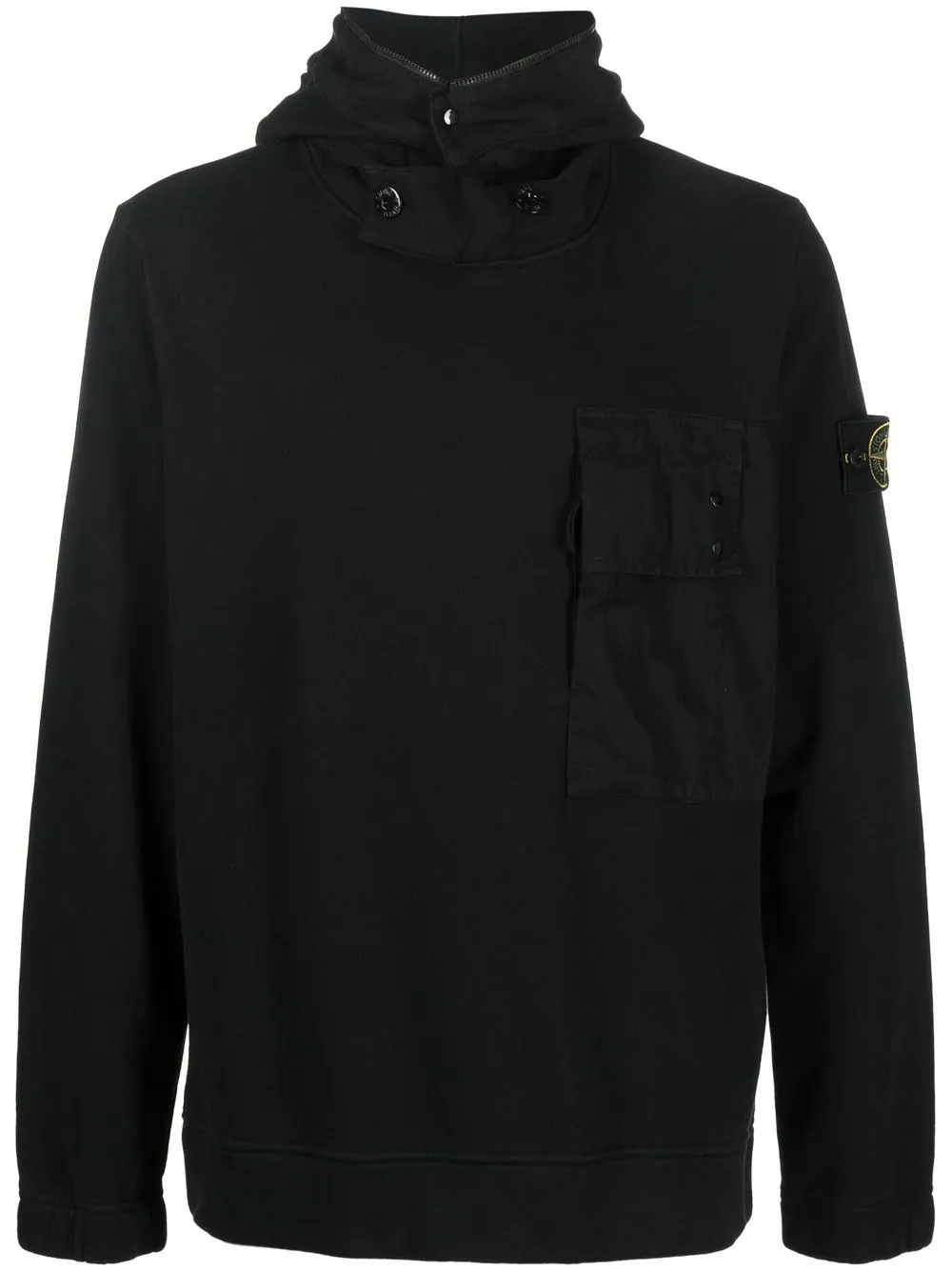 

Stone Island camisa con parche Compass - Negro