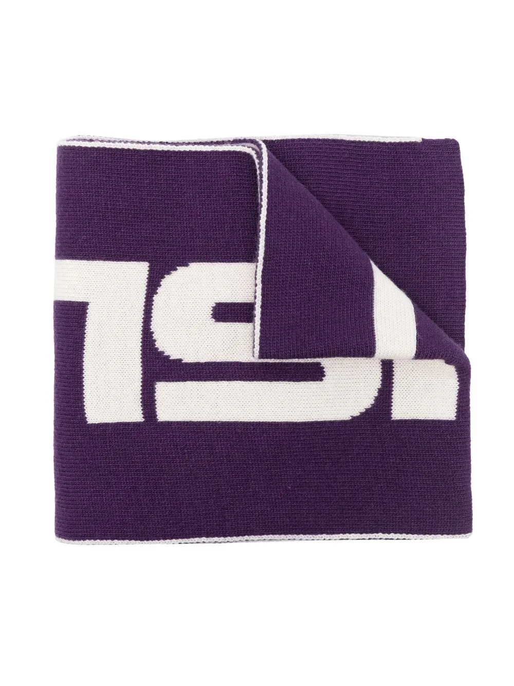 

Stone Island Junior logo-print knit scarf - Purple