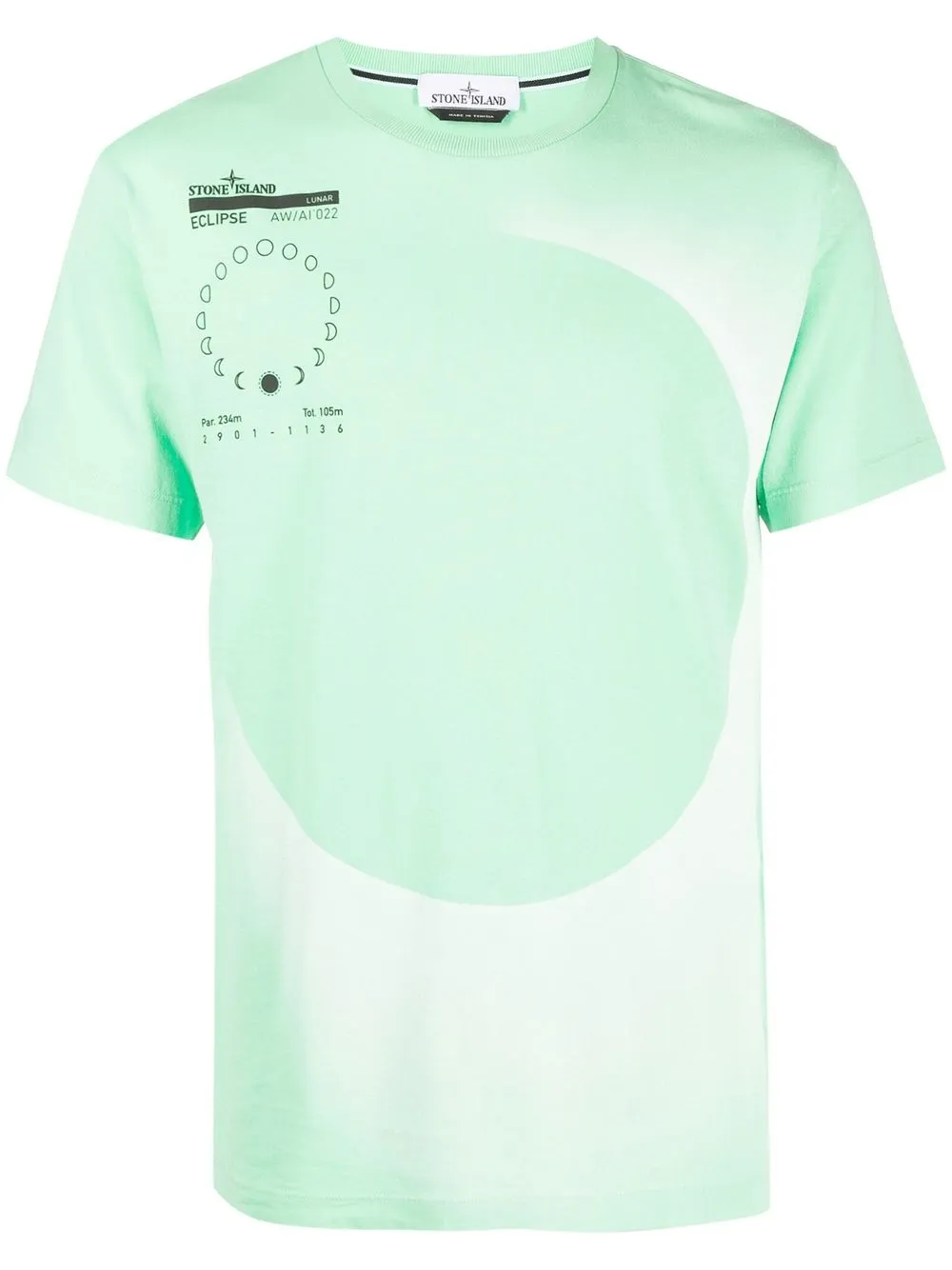 

Stone Island moon-print round-neck T-shirt - Green