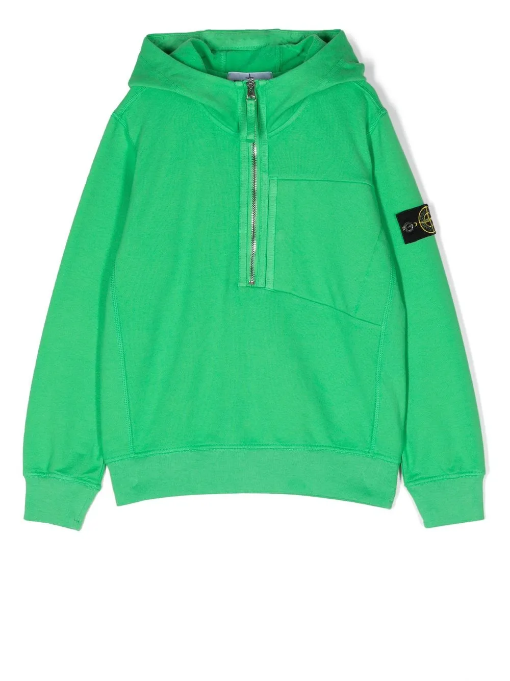 

Stone Island Junior sudadera con parche del logo - Verde