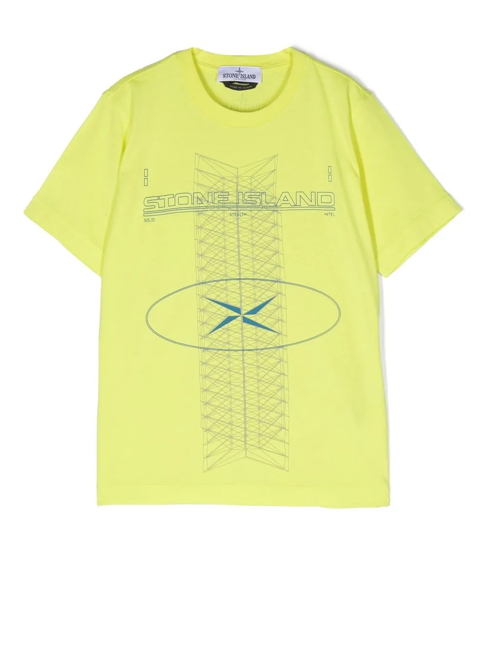 

Stone Island Junior playera con estampado gráfico - Amarillo