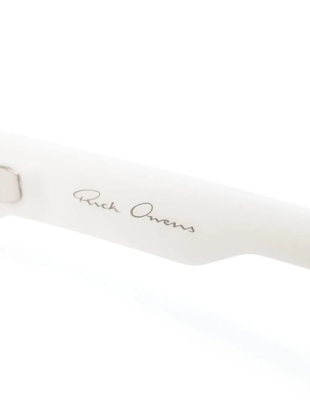  Rick Owens Fog Wraparound-frame Sunglasses - White 