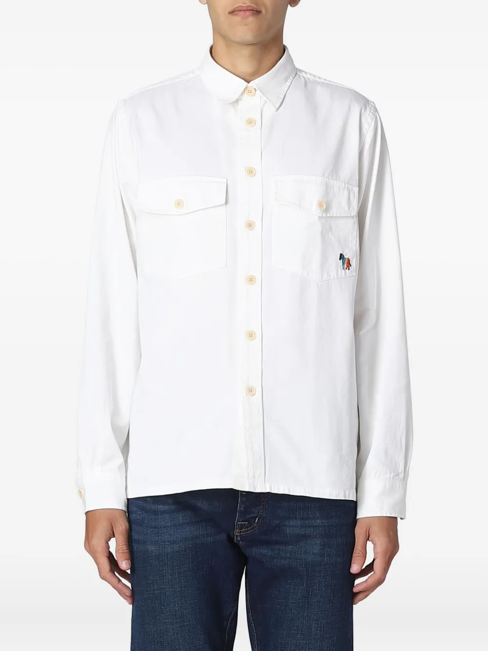 Paul Smith logo-detail shirt - Bianco