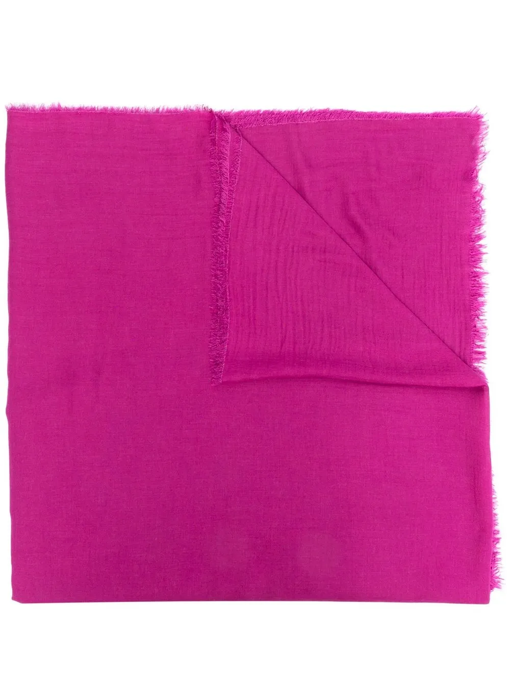 

Faliero Sarti frayed-edge detail scarf - Pink