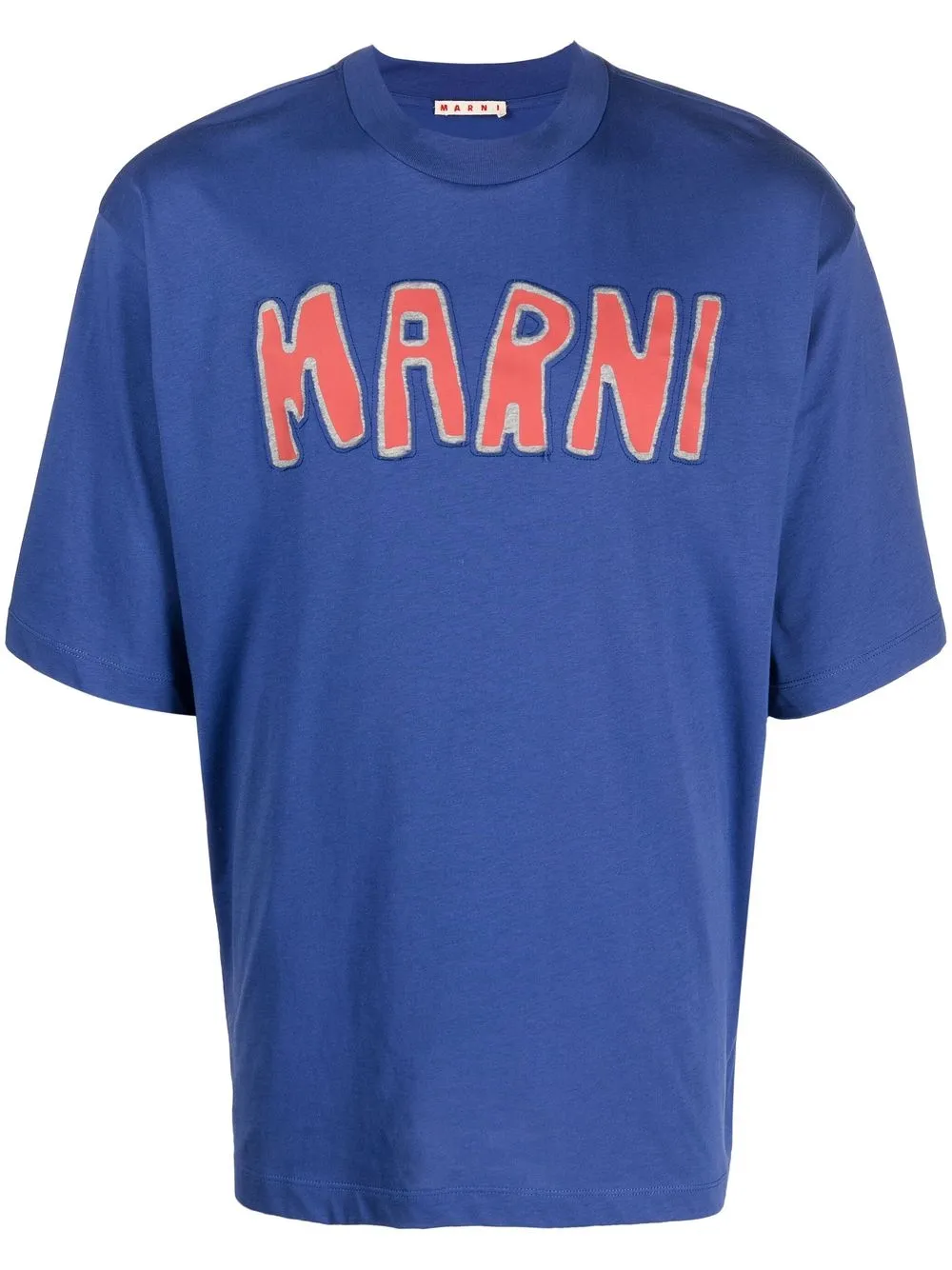 

Marni playera con logo estampado - Azul