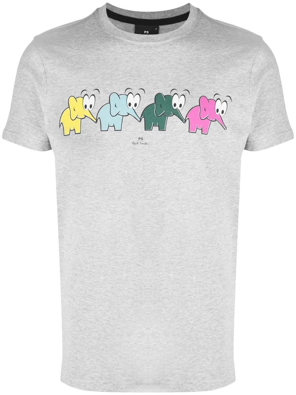 

Paul Smith elephant-print organic cotton T-shirt - Grey