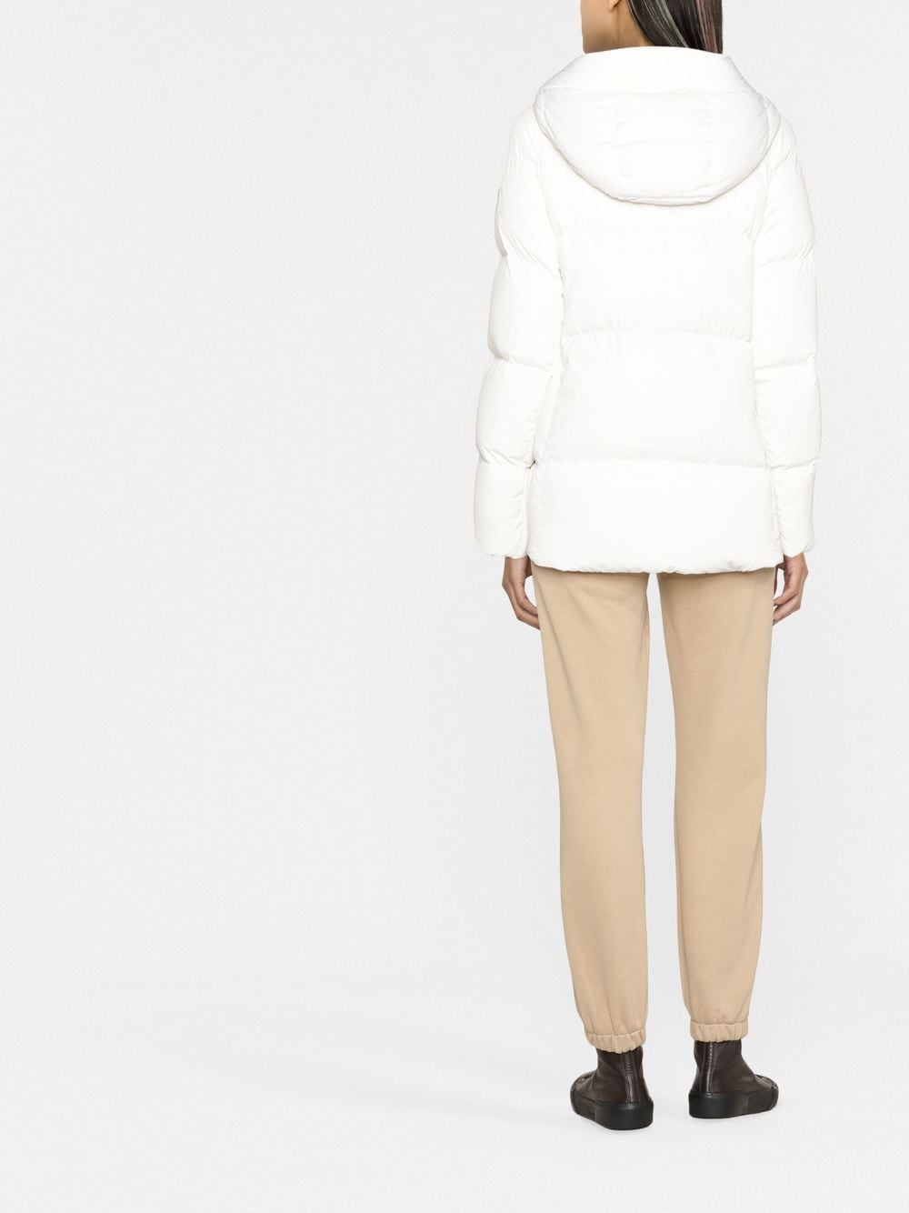 Shop Canada Goose Marlow Hooded Puffer Jacket In Weiss