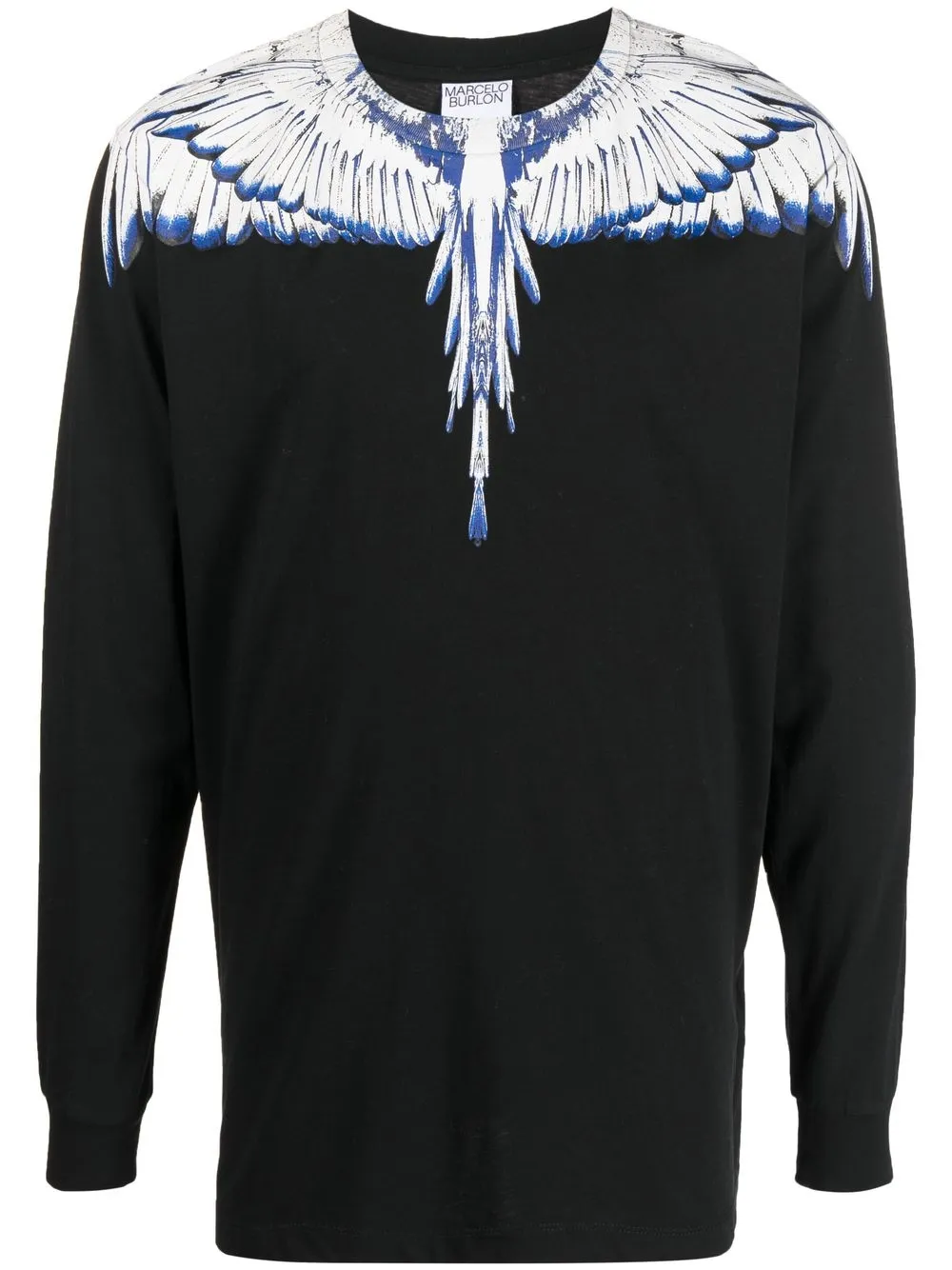 

Marcelo Burlon County of Milan graphic-print long-sleeve sweatshirt - Black