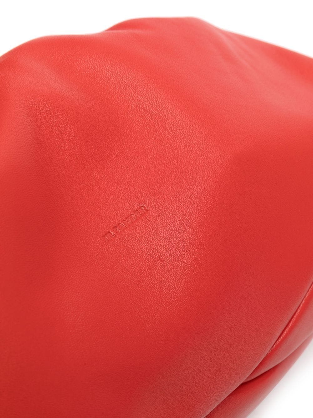Shop Jil Sander Gathered-detail Shoulder Bag In Red