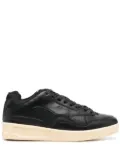 Jil Sander panelled low-top leather sneakers - Black