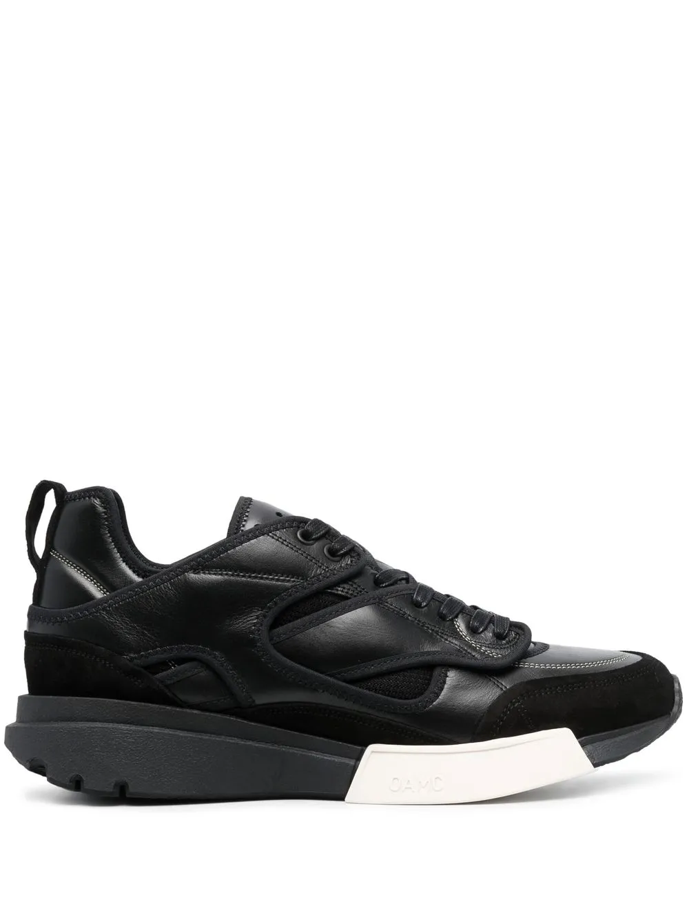 

OAMC Aurora leather low-top sneakers - Black