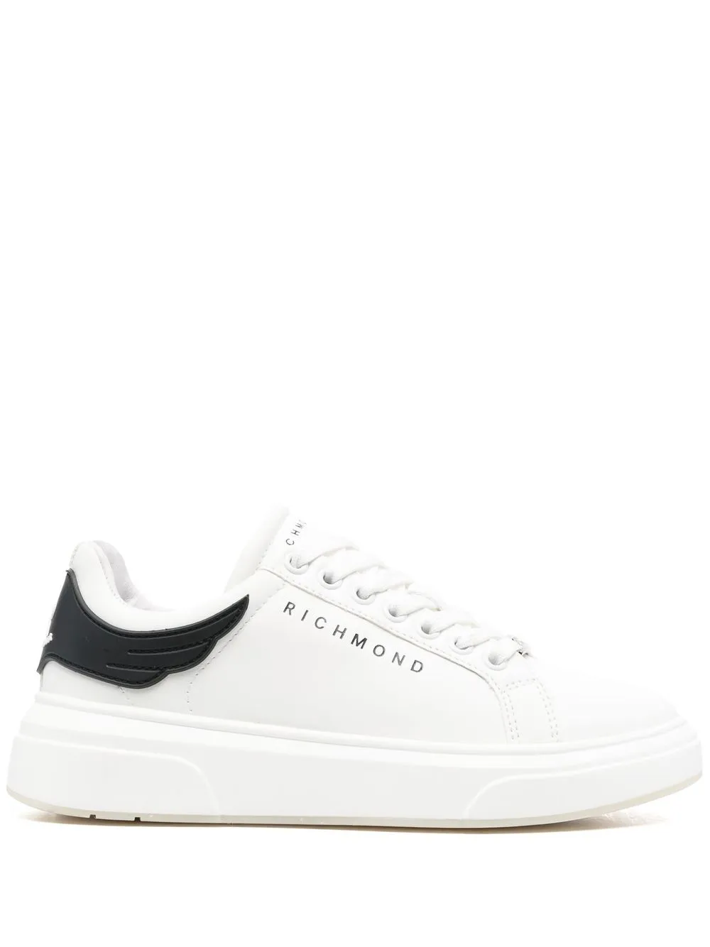 

John Richmond tenis bajos con logo estampado - Blanco