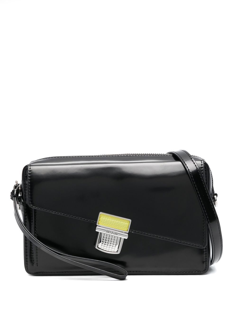 

MSGM bolsa de mano con logo grabado - Negro