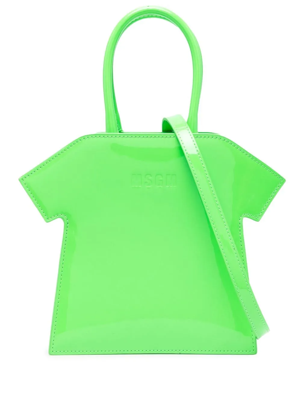 

MSGM tote en forma de playera - Verde