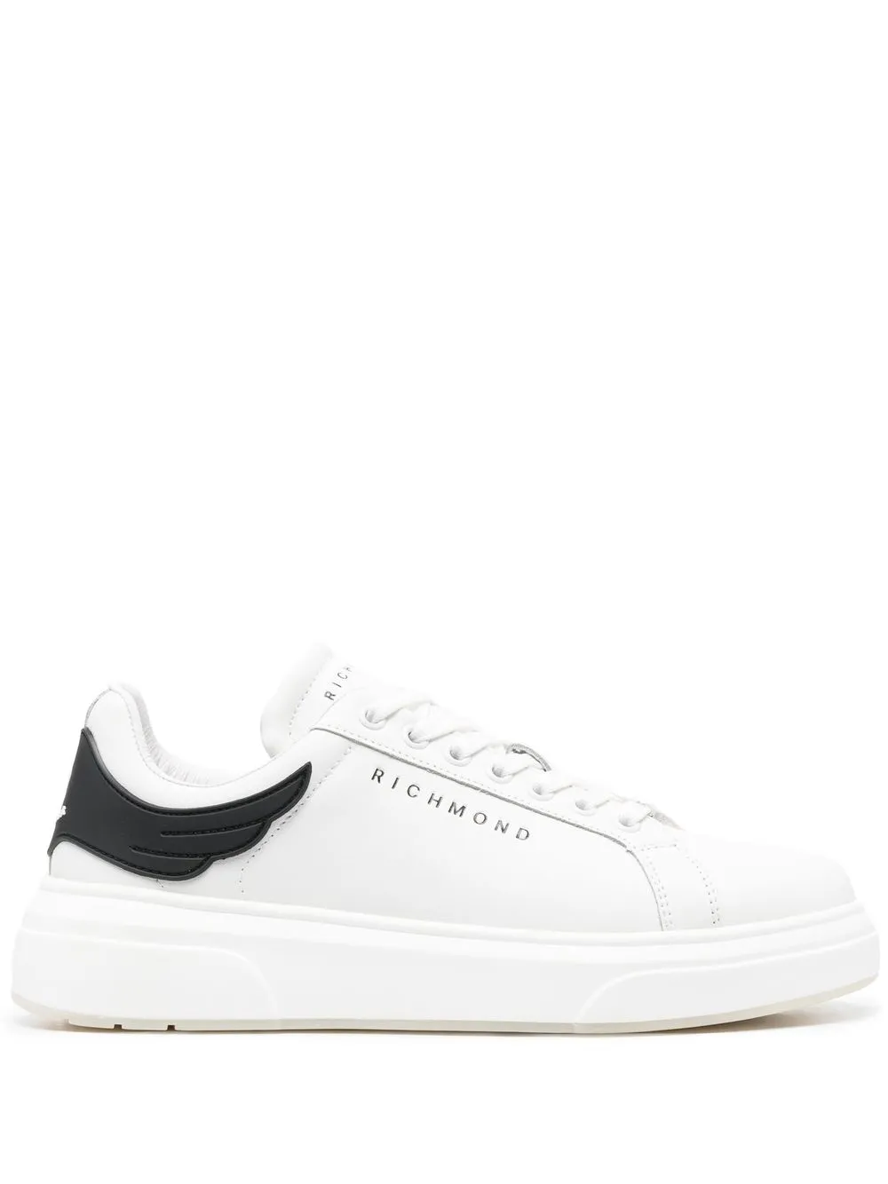 

John Richmond low-top leather sneakers - White