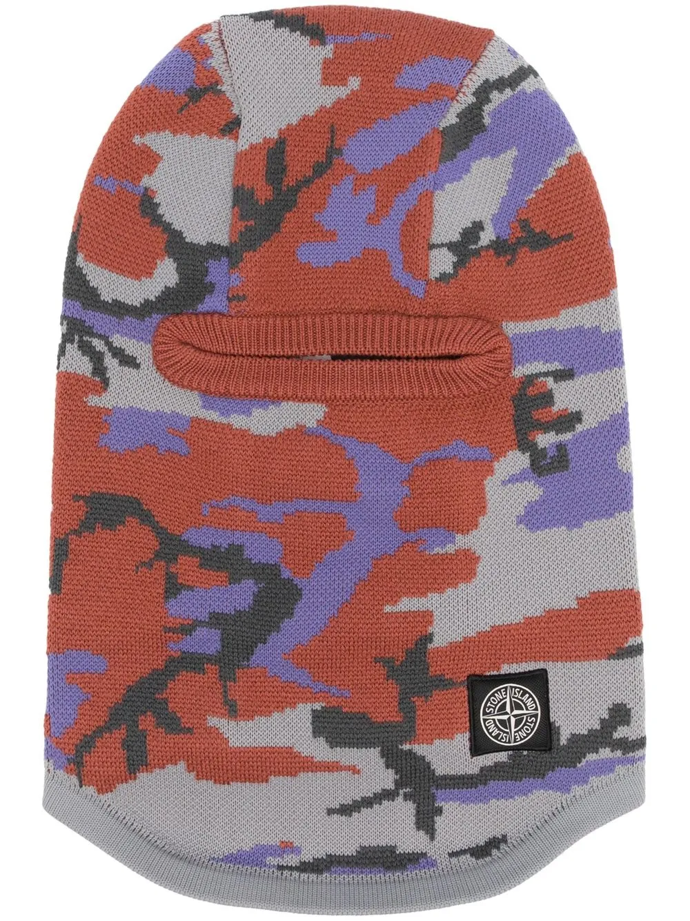 

Stone Island camouflage-print balaclava - Grey