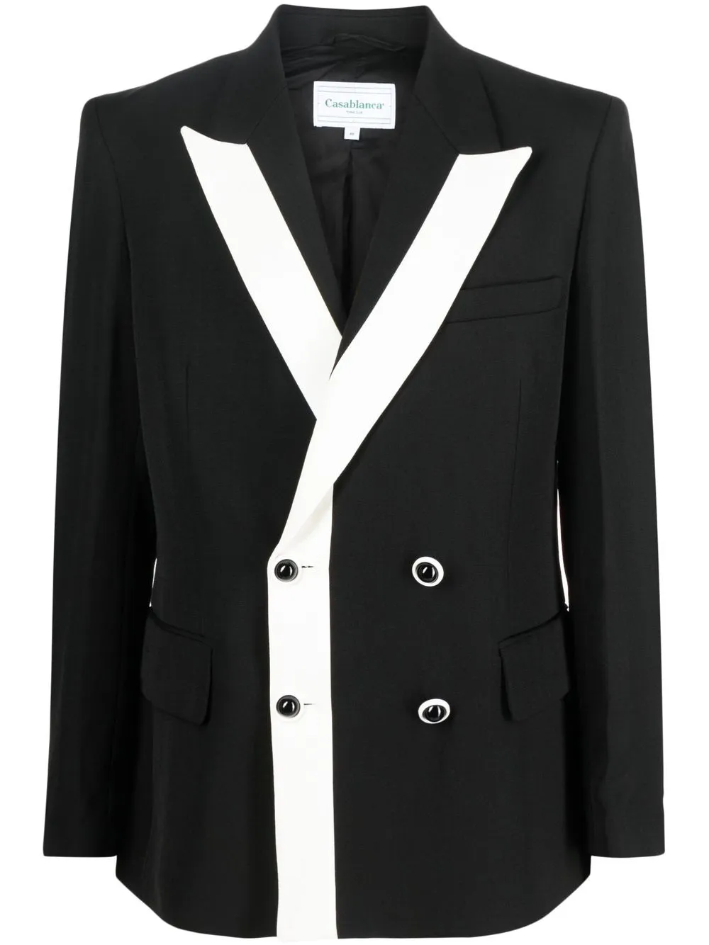 

Casablanca two-tone double-breasted blazer - Black