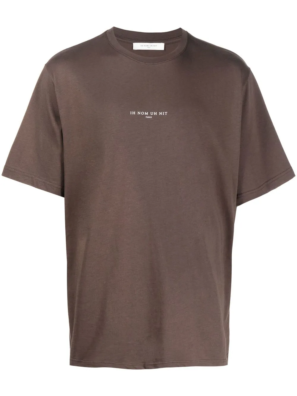 

Ih Nom Uh Nit logo-print short-sleeve T-shirt - Brown