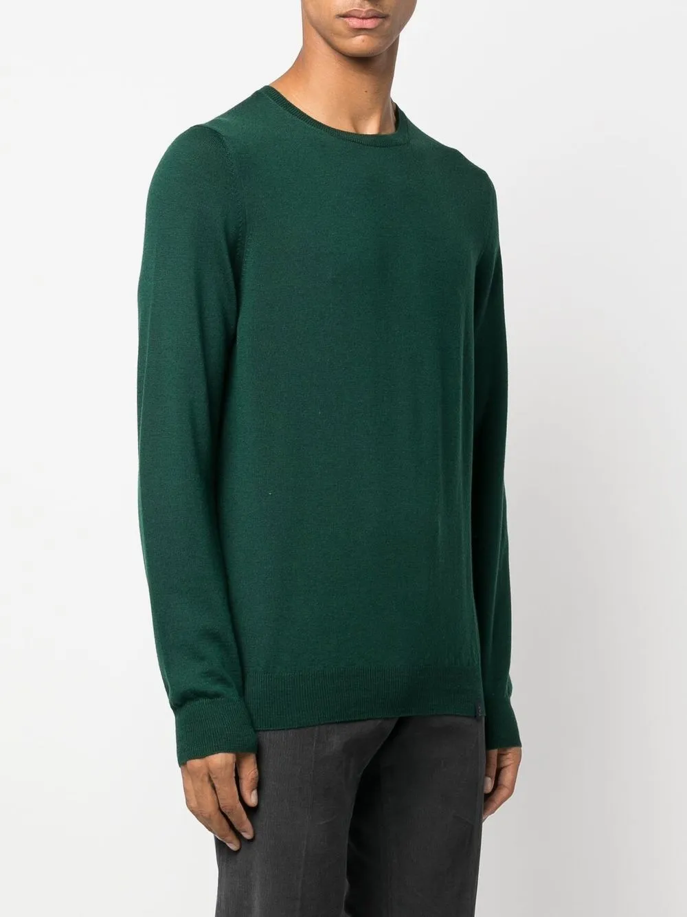  Fay Fein Gestrickter Pullover   Grün 