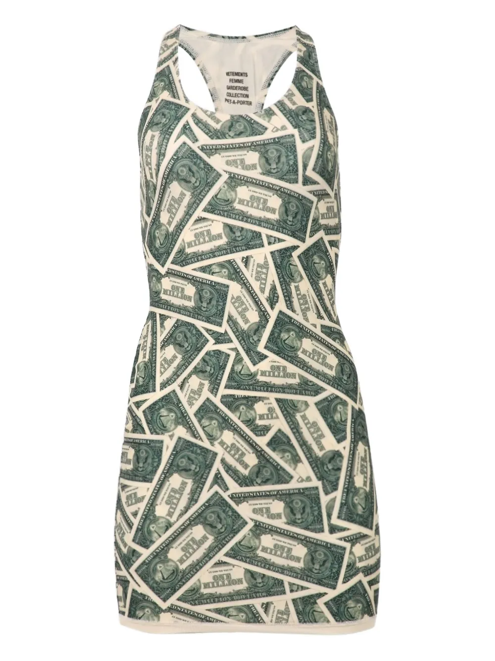 VETEMENTS Million Dollar mini dress | Green | Image 1