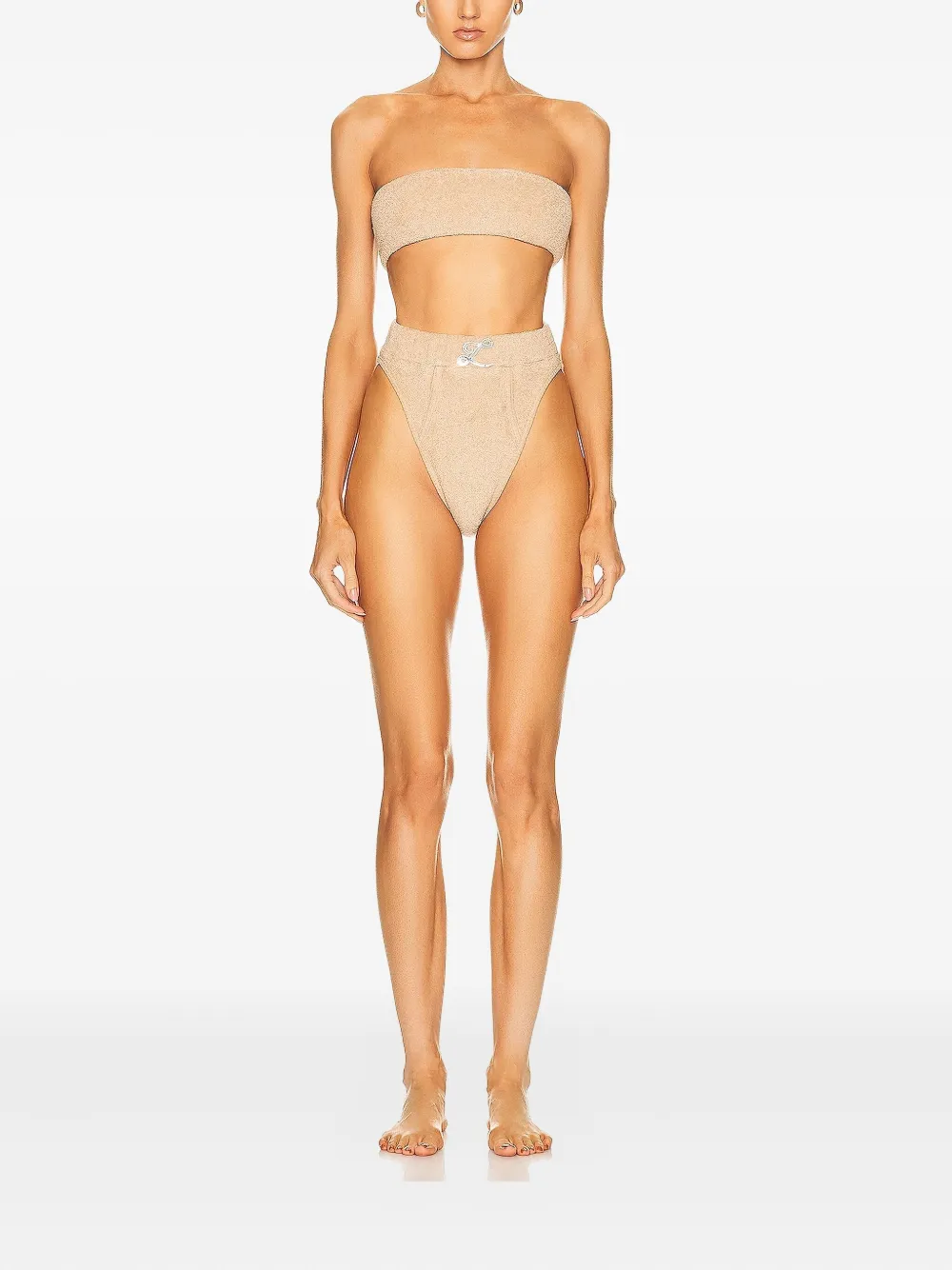 LaQuan Smith high-waisted briefs - Beige