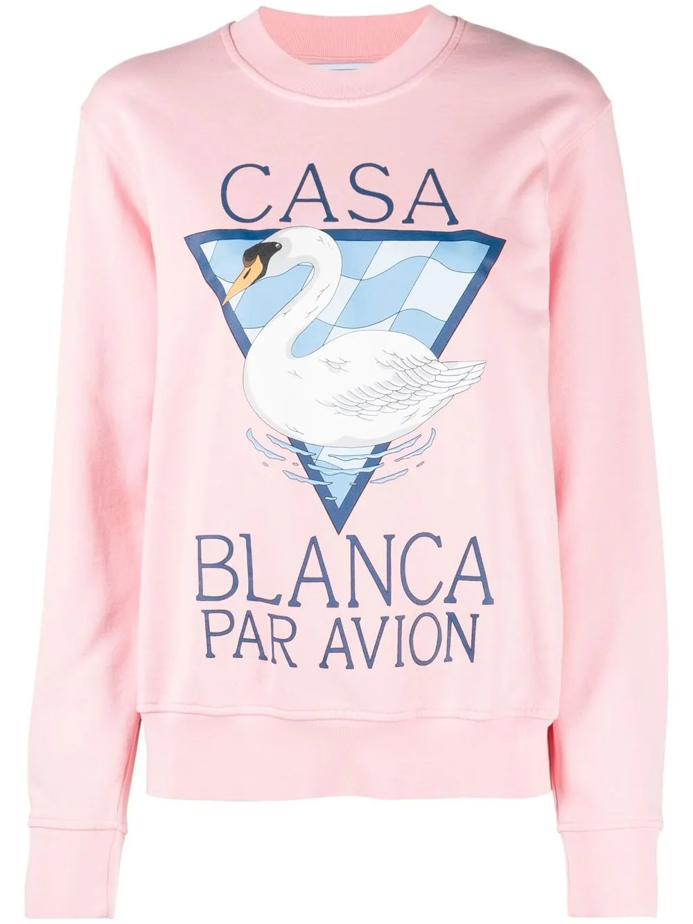 

Casablanca sudadera con cisne estampado - Rosado