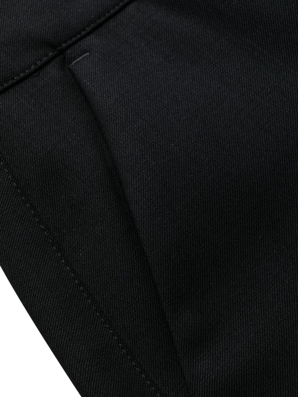 Shop P.a.r.o.s.h Pressed-crease Tailored Trousers In Black