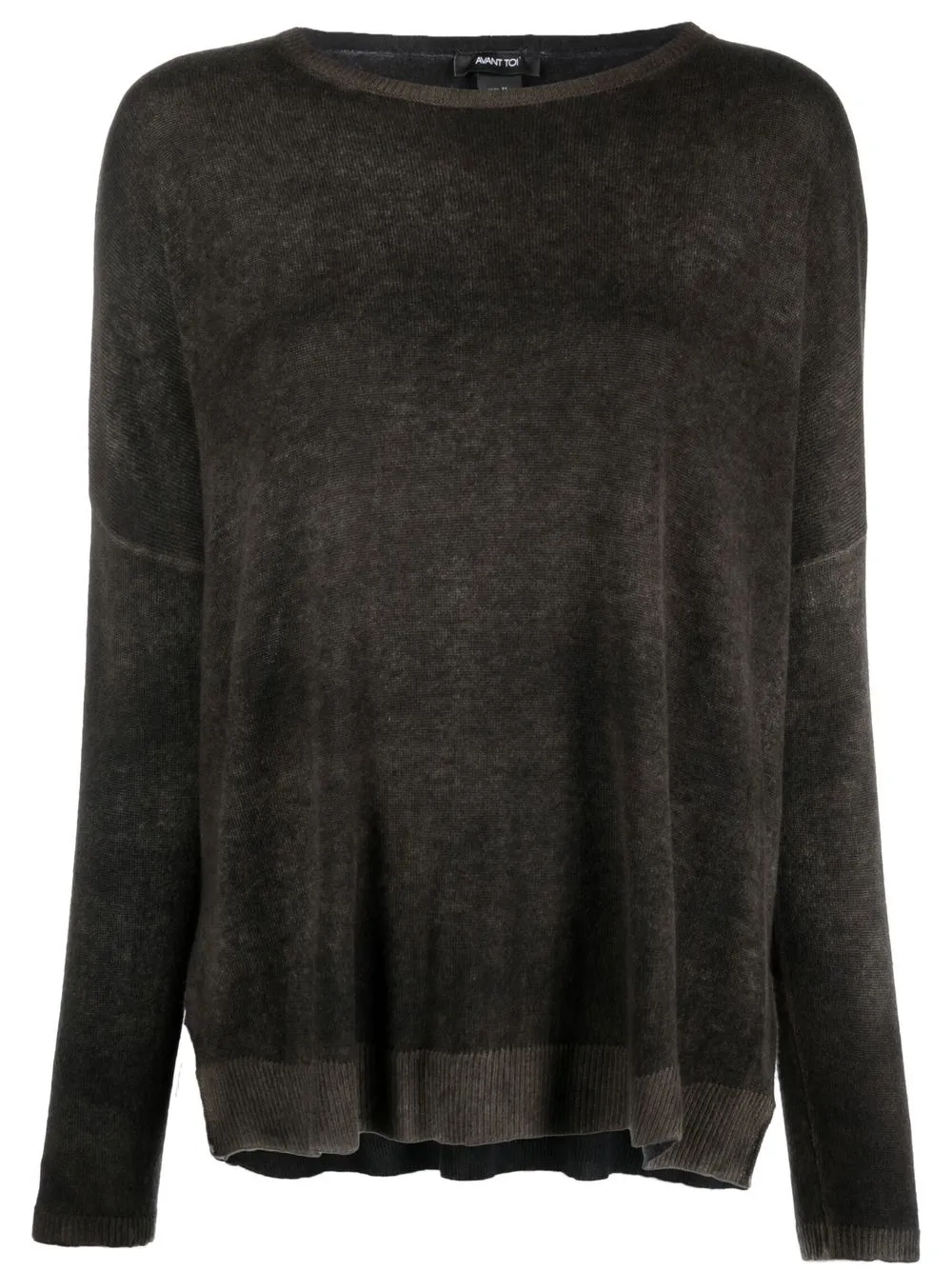 

Avant Toi acid-wash cashmere jumper - Green