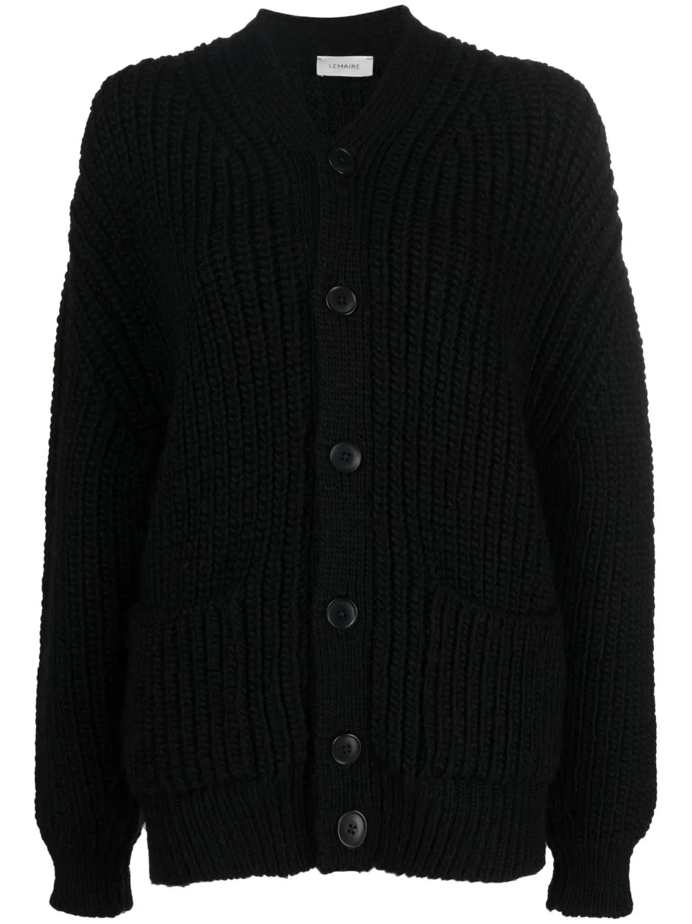

Lemaire V-neck knitted wool cardigan - Black