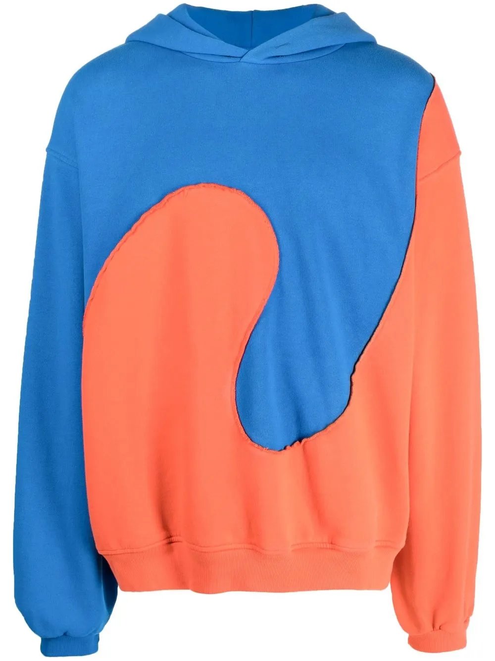 

ERL hoodie con paneles en contraste - Azul