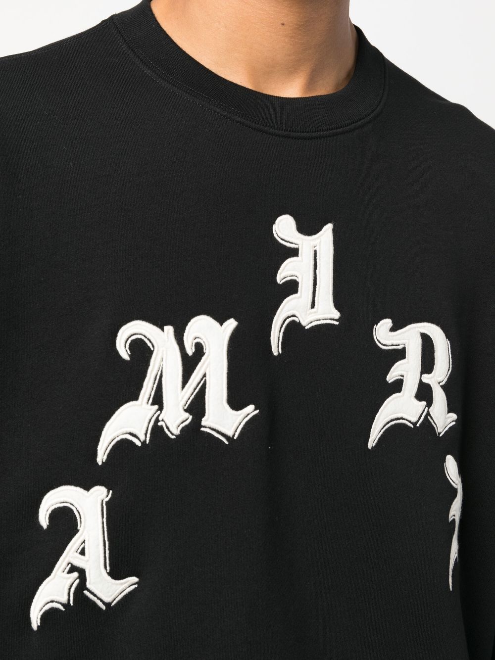 AMIRI logo-print Crew Neck Sweatshirt - Farfetch