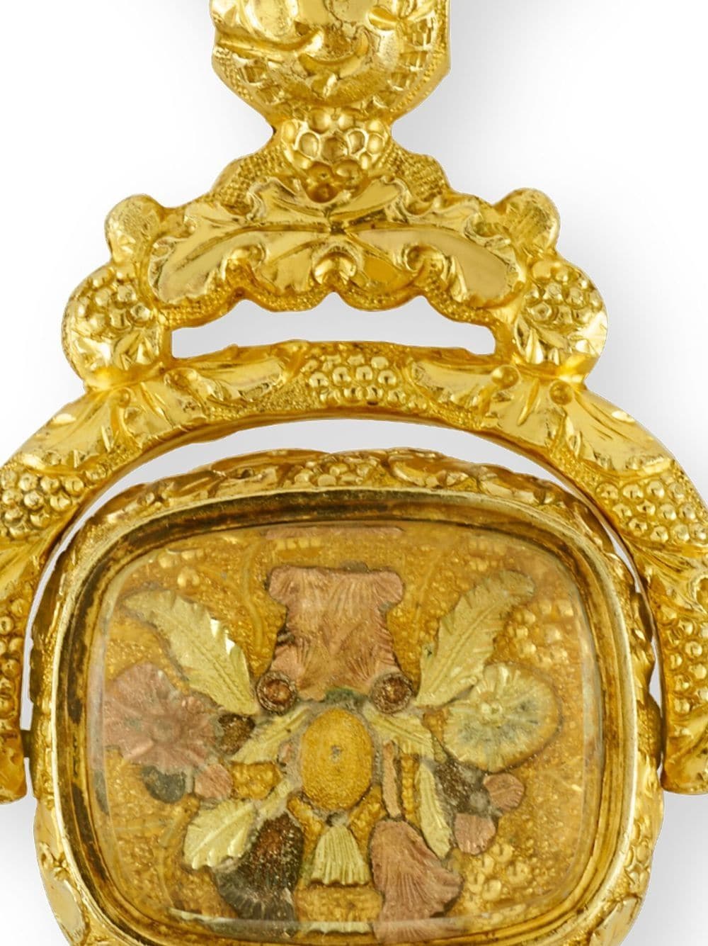 Pre-owned Pragnell Vintage Georgian 镀金玛瑙扣吊饰 In Gold
