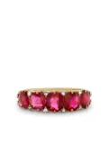 Pragnell Vintage yellow gold Victorian Five Stone Burmese ruby ring