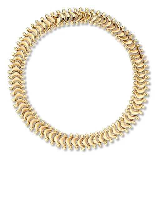 Collier Crescent Moon Fancy Link en 18ct (années 1980) - Pragnell Vintage - Modalova