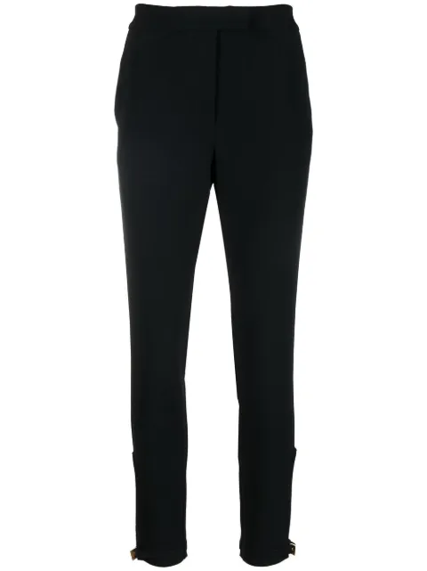 Blumarine pantalones slim con hebilla en los tobillos