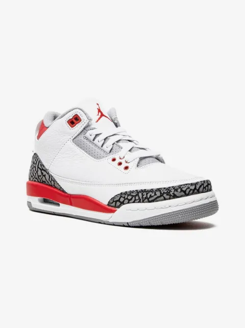 Jordan Kids Air Jordan 3 Retro "Fire Red 2022" sneakers