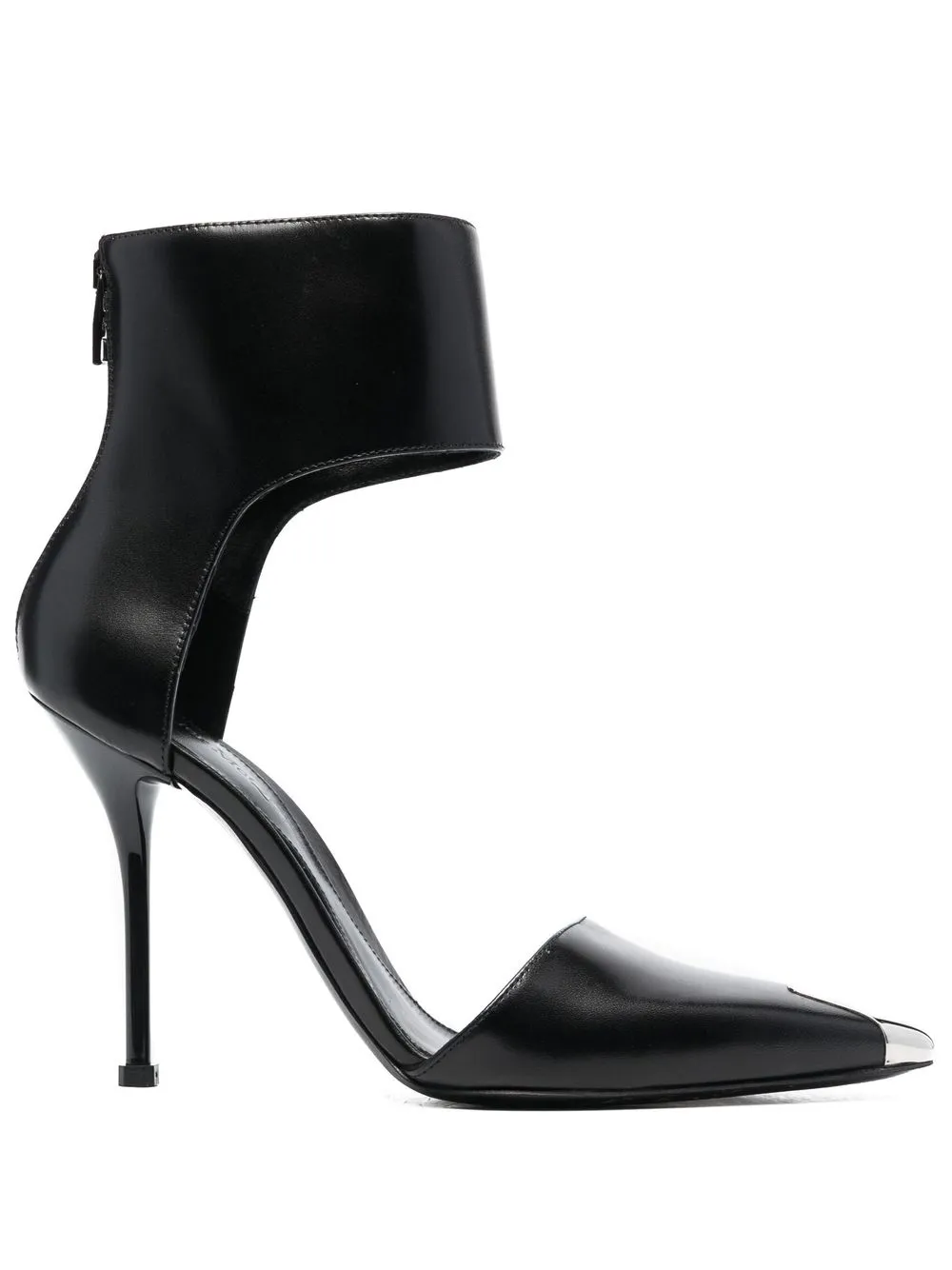ALEXANDER MCQUEEN HARNESS PUNK 110MM LEATHER PUMPS