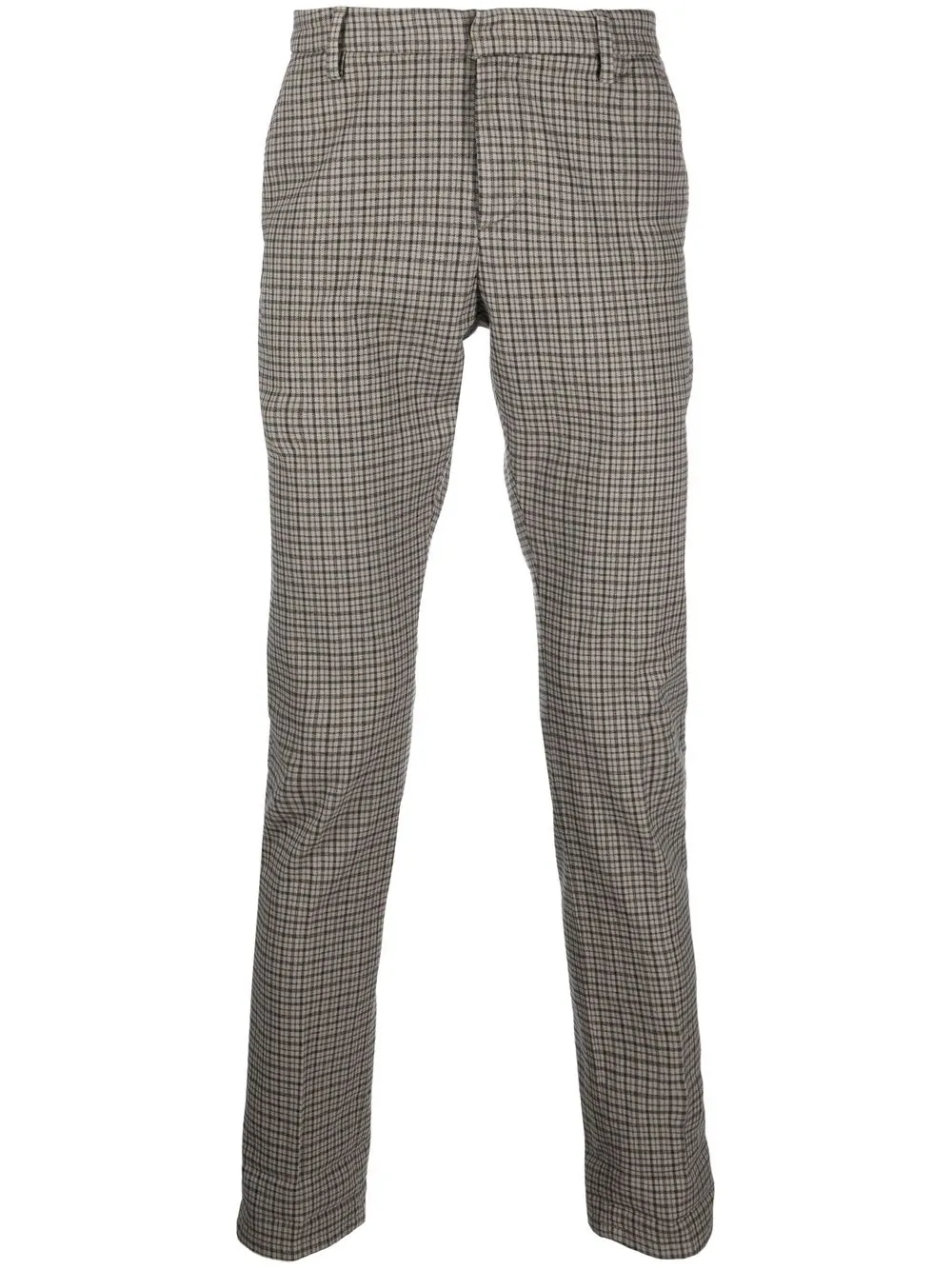 

DONDUP pantalones rectos con cuadros estampados - Gris