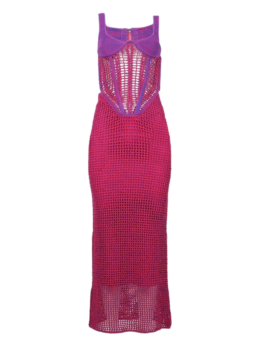 Dion Lee corset-effect dress | وردي | Image 1
