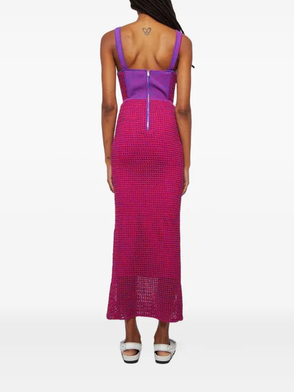 Dion Lee corset-effect Dress | Pink