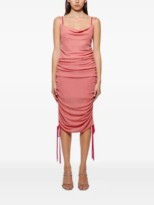 sage halter neck dress Dusty Sage Sheath Halter Neck Satin Long Bridesmaid Dress main image 0