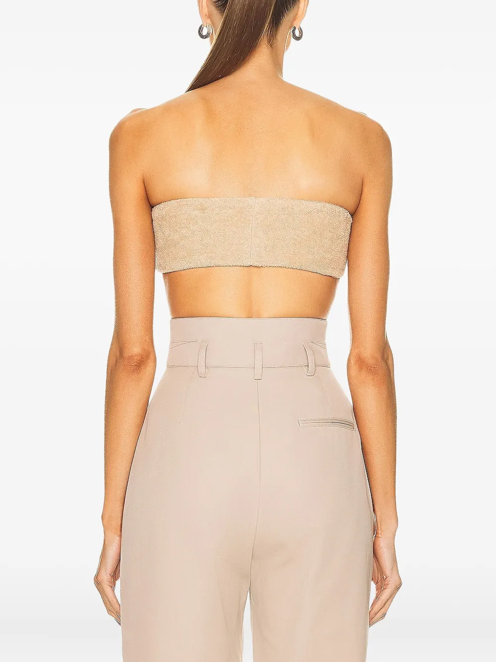 Laquan Smith Bandeau Top In Neutral