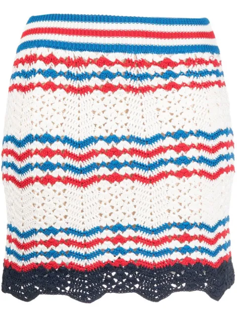 Casablanca crochet mini skirt