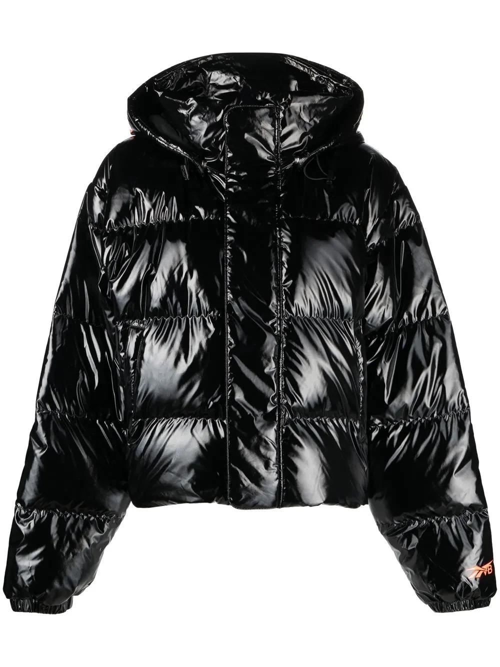 

Reebok x Victoria Beckham chamarra capitonada con capucha y logo - Negro