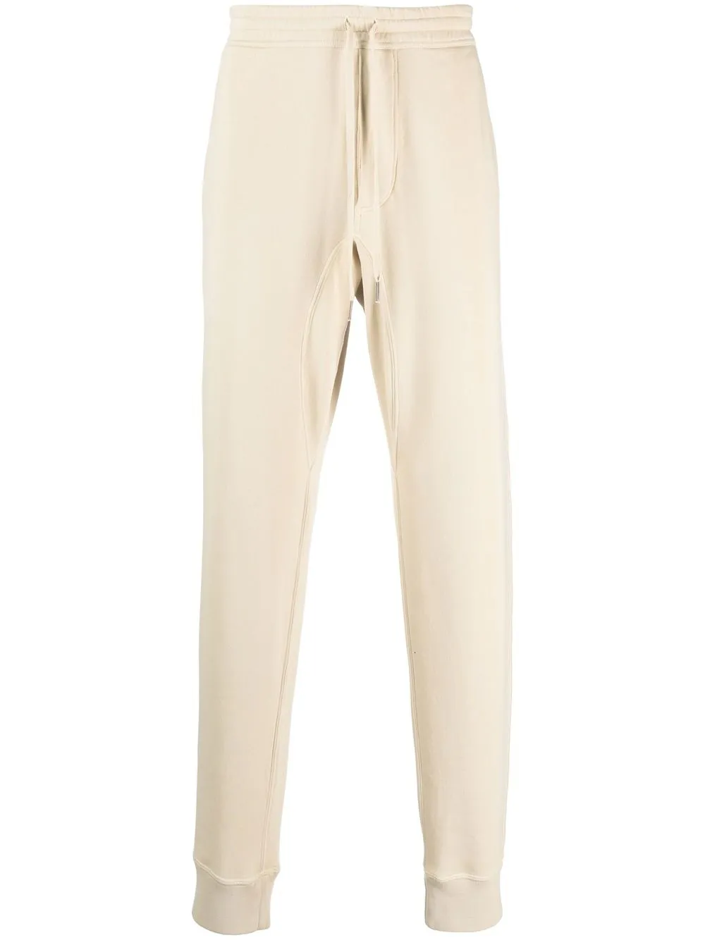 

TOM FORD tapered-leg cotton track pants - Neutrals