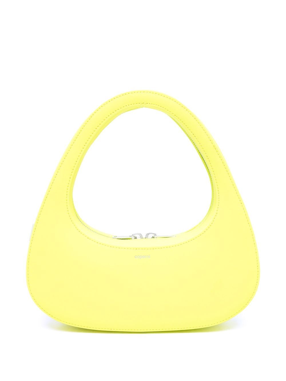 

Coperni Curved leather tote bag - Yellow